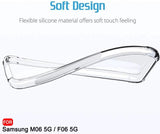 VAKIBO Premium Clear 1.5MM Thick Transparent Soft TPU Rubber Back Cover Case With Camera Protection Suitable for Samsung Galaxy F06 5G