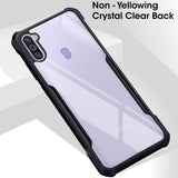 VAKIBO Best Selling Black and Transparent Back Cover Case Made With Soft TPU and Acrylic With 4 Corner and Camera Protection Suitable for Samsung Galaxy M11