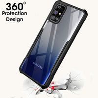 VAKIBO Best Selling Black and Transparent Back Cover Case Made With Soft TPU and Acrylic With 4 Corner and Camera Protection Suitable for Samsung Galaxy M31S