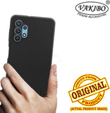 VAKIBO Dotted Black Coloured Made with Silicon Rubber TPU Back Cover Case Suitable for Samsung Galaxy M32 5G