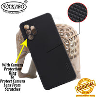 VAKIBO Dotted Black Coloured Made with Silicon Rubber TPU Back Cover Case Suitable for Samsung Galaxy M32 5G