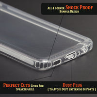 VAKIBO Premium Clear 1.5MM Thick Transparent Soft TPU Rubber Back Cover Case With Camera Protection Suitable for Samsung Galaxy M32 4G