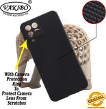 VAKIBO Niukin Dotted Design Black Coloured Soft TPU Rubber Back Cover Case With Camera Protection Ring Suitable for Samsung Galaxy M33