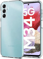 VAKIBO Premium Clear 2MM Thick Transparent Soft TPU Rubber Back Cover Case With Camera Protection Suitable for Samsung Galaxy F34 5G