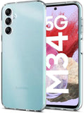 VAKIBO Premium Clear 2MM Thick Transparent Soft TPU Rubber Back Cover Case With Camera Protection Suitable for Samsung Galaxy F34 5G
