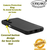 VAKIBO Niukin Dotted Design Black Coloured Soft TPU Rubber Back Cover Case With Camera Protection Ring Suitable for Samsung Galaxy M34 5G