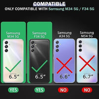 VAKIBO Premium Clear 2MM Thick Transparent Soft TPU Rubber Back Cover Case With Camera Protection Suitable for Samsung Galaxy F34 5G