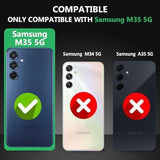 VAKIBO Premium Clear 1.5MM Thick Transparent Soft TPU Rubber Back Cover Case With Camera Protection Suitable for Samsung Galaxy M35
