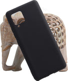 VAKIBO 1.2 MM Thick Black Coloured Soft TPU Rubber Back Cover Case With Camera Protection Ring Suitable for Samsung Galaxy M42