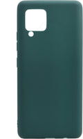 VAKIBO 1.2 MM Thick Green Coloured Soft TPU Rubber Back Cover Case With Camera Protection Ring Suitable for Samsung Galaxy M42