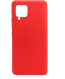 VAKIBO 1.2 MM Thick Red Coloured Soft TPU Rubber Back Cover Case With Camera Protection Ring Suitable for Samsung Galaxy M42