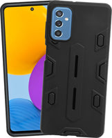 VAKIBO Nilkin Strong Shockproof Case Black Coloured Soft TPU Rubber Back Cover Case With Camera Protection Suitable for Samsung Galaxy M52