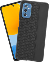 VAKIBO Premium Black Black Coloured Soft TPU Rubber Back Cover Case Suitable for Samsung Galaxy M52