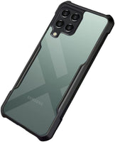 VAKIBO Best Selling Black and Transparent Back Cover Case Made With Soft TPU and Acrylic With 4 Corner and Camera Protection Suitable for Samsung Galaxy M53