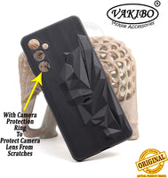 VAKIBO Bat Man 3D Mask Design Black Coloured Soft TPU Back Cover Case With Camera Protection Ring Suitable for Samsung Galaxy F54 5G