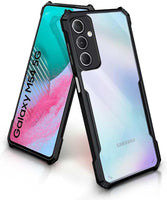 VAKIBO Best Selling Black and Transparent Back Cover Case Made With Soft TPU and Acrylic With 4 Corner and Camera Protection Suitable for Samsung Galaxy M54 5G