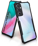 VAKIBO Best Selling Black and Transparent Back Cover Case Made With Soft TPU and Acrylic With 4 Corner and Camera Protection Suitable for Samsung Galaxy M54 5G