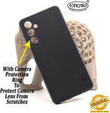 VAKIBO Niukin Dotted Design Black Coloured Soft TPU Rubber Back Cover Case With Camera Protection Ring Suitable for Samsung Galaxy F54 5G