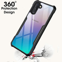 VAKIBO Best Selling Black and Transparent Coloured Made With Soft TPU and Acrylic Back Cover Case With 4 Corner and Camera Protection Suitable for Samsung Galaxy Note 10