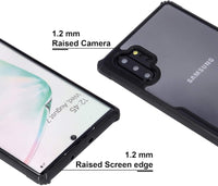 VAKIBO Super Premium Black Border Transparent Case With Corner Protection & Camera Protection Suitable for Samsung Note 10 Plus