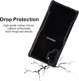 VAKIBO Super Premium Black Border Transparent Case With Corner Protection & Camera Protection Suitable for Samsung Note 10 Plus