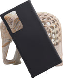 VAKIBO 1.2 MM Thick Black Coloured Soft TPU Rubber Back Cover Case With Camera Protection Ring Suitable for Samsung Galaxy Note 20 Plus