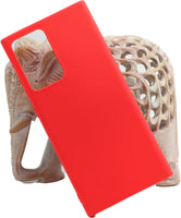 VAKIBO 1.2 MM Thick Red Coloured Soft TPU Rubber Back Cover Case With Camera Protection Ring Suitable for Samsung Galaxy Note 20 Ultra