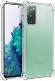 VAKIBO Super Premium Soft TPU Transparent Case With Dustplug,Side Grip,Corner Protection,lanyard Cuts,Camera Protection Suitable for Samsung S20