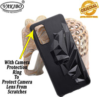 VAKIBO Bat Man 3D Mask Design Black Coloured Soft TPU Back Cover Case With Camera Protection Ring Suitable for Samsung Galaxy S20 FE