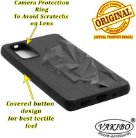 VAKIBO Bat Man 3D Mask Design Black Coloured Soft TPU Back Cover Case With Camera Protection Ring Suitable for Samsung Galaxy S20 FE