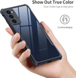 VAKIBO Best Selling Black and Transparent Back Cover Case Made With Soft TPU and Acrylic With 4 Corner and Camera Protection Suitable for Samsung Galaxy S20 FE