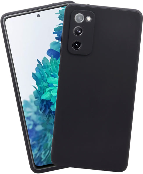 VAKIBO Matte 1.5 MM Thick With Camera Protection Black Coloured Soft TPU Back Cover Case Suitable for Samsung Galaxy S20 FE