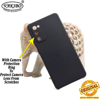 VAKIBO Matte 1.5 MM Thick With Camera Protection Black Coloured Soft TPU Back Cover Case Suitable for Samsung Galaxy S20 FE