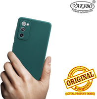 VAKIBO Matte 1.5 MM Thick With Camera Protection Green Coloured Soft TPU Back Cover Case Suitable for Samsung Galaxy S20 FE