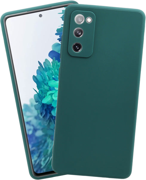 VAKIBO Matte 1.5 MM Thick With Camera Protection Green Coloured Soft TPU Back Cover Case Suitable for Samsung Galaxy S20 FE