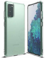 VAKIBO Super Premium Soft TPU Transparent Case With Dustplug,Side Grip,Corner Protection,lanyard Cuts,Camera Protection Suitable for Samsung S20 FE