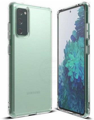 VAKIBO Super Premium Soft TPU Transparent Case With Dustplug,Side Grip,Corner Protection,lanyard Cuts,Camera Protection Suitable for Samsung S20 FE