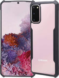 VAKIBO Super Premium Black Border Transparent Case With Corner Protection & Camera Protection Suitable for Samsung S20 Plus