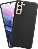VAKIBO Matte Frosted Black Coloured Soft TPU Back Cover Case Suitable for Samsung Galaxy S21
