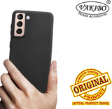 VAKIBO Matte Frosted Black Coloured Soft TPU Back Cover Case Suitable for Samsung Galaxy S21