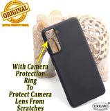 VAKIBO Matte Frosted Black Coloured Soft TPU Back Cover Case Suitable for Samsung Galaxy S21