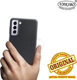 VAKIBO Niukin Dotted Design Black Coloured Soft TPU Rubber Back Cover Case With Camera Protection Ring Suitable for Samsung Galaxy S21 Plus
