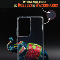 VAKIBO Premium Clear 2MM Thick Transparent Soft TPU Rubber Back Cover Case With Camera Protection Suitable for Samsung Galaxy S21 Ultra