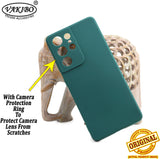 VAKIBO Matte 1.5 MM Thick With Camera Protection Green Coloured Soft TPU Back Cover Case Suitable for Samsung Galaxy S22 Ultra