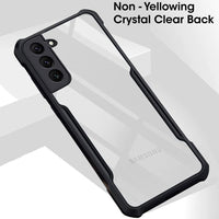 VAKIBO Best Selling Black and Transparent Back Cover Case Made With Soft TPU and Acrylic With 4 Corner and Camera Protection Suitable for Samsung Galaxy S22