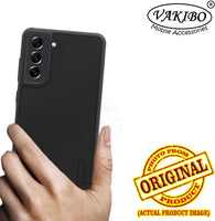 VAKIBO Niukin Dotted Design Black Coloured Soft TPU Rubber Back Cover Case With Camera Protection Ring Suitable for Samsung Galaxy S22