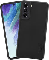 VAKIBO Niukin Dotted Design Black Coloured Soft TPU Rubber Back Cover Case With Camera Protection Ring Suitable for Samsung Galaxy S22 Plus