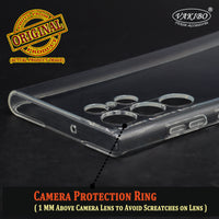 VAKIBO Premium Clear 2MM Thick Transparent Soft TPU Rubber Back Cover Case With Camera Protection Suitable for Samsung Galaxy S22 Ultra