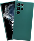 VAKIBO Matte 1.5 MM Thick With Camera Protection Green Coloured Soft TPU Back Cover Case Suitable for Samsung Galaxy S22 Ultra