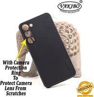 VAKIBO Niukin Dotted Design Black Coloured Soft TPU Rubber Back Cover Case With Camera Protection Ring Suitable for itel A49